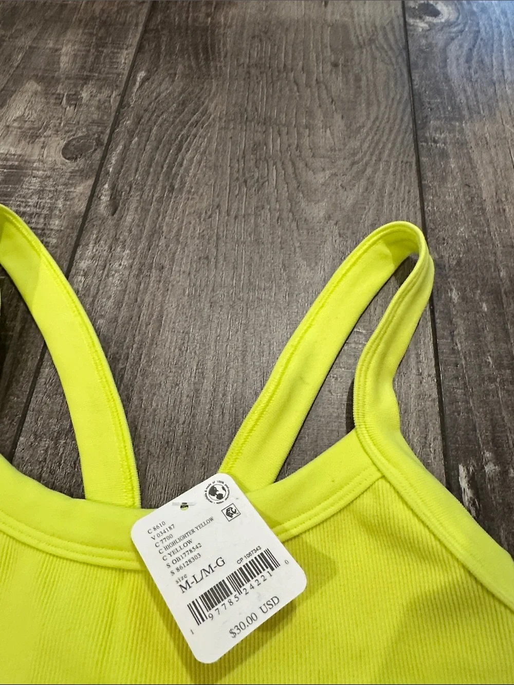 FP Movement by Free People Neon Yellow Tank Top - Picture 5 of 5